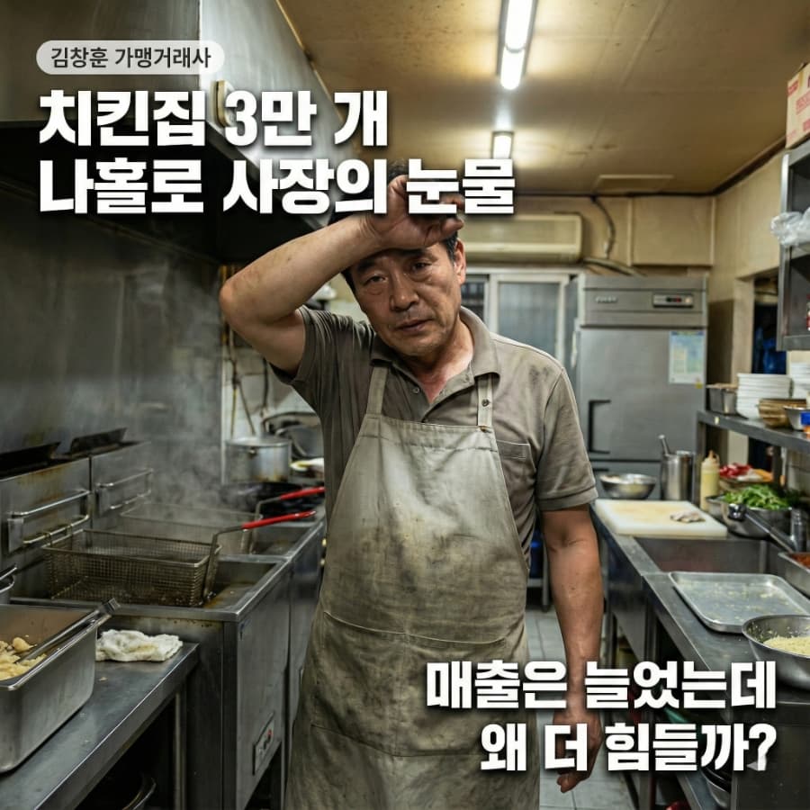 치킨 가맹점 3만 개 시대… 매출은 늘고 사장님은 사라진다? (2026 생존법)