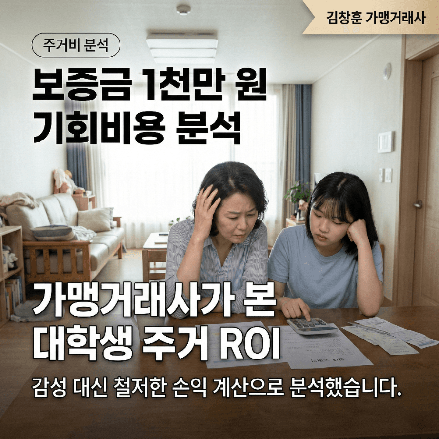 시립대 신입생 주거 분석: 원룸 vs 고시텔, '손익분기점'은 어디인가?