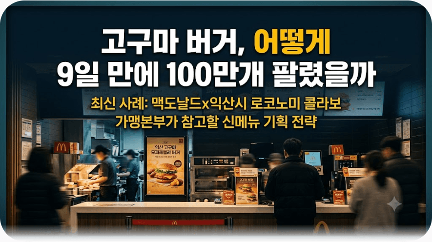 로코노미 신메뉴 전략으로 보는 가맹본부 브랜드 콜라보 기획법
